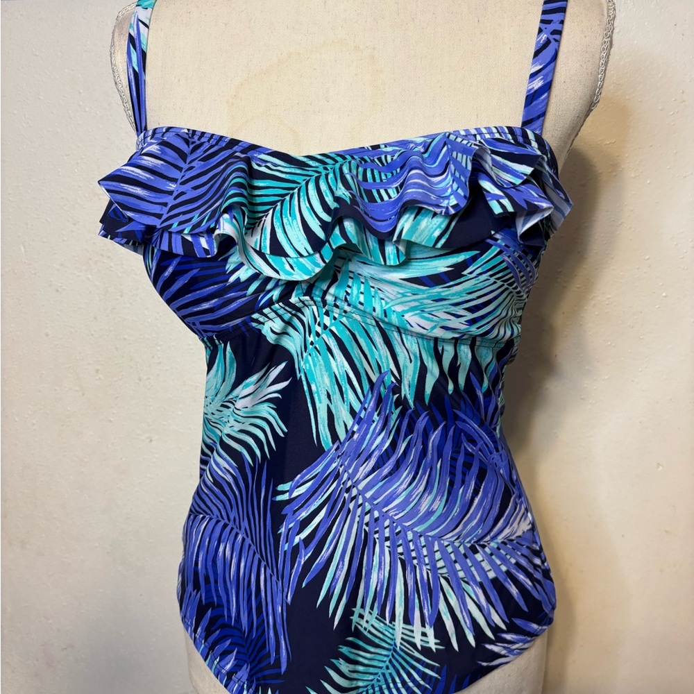 Beautiful Blue and Purple Tankini Top